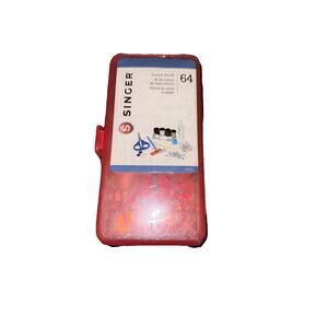 SINGER 64PC SURVIVAL SEW KIT Scissors Needles Fabric Adhesive Thimble Threader